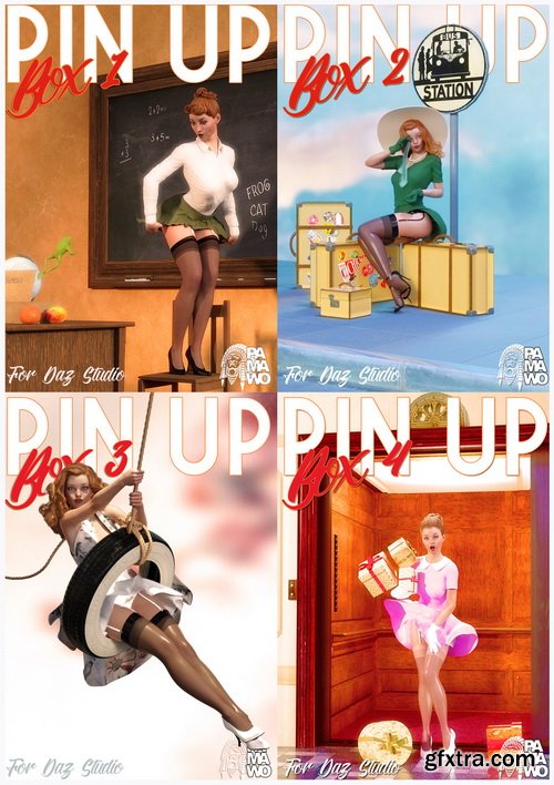 Daz3D - Pin Up Box BUNDLE for DS