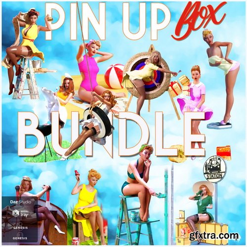 Daz3D - Pin Up Box BUNDLE for DS