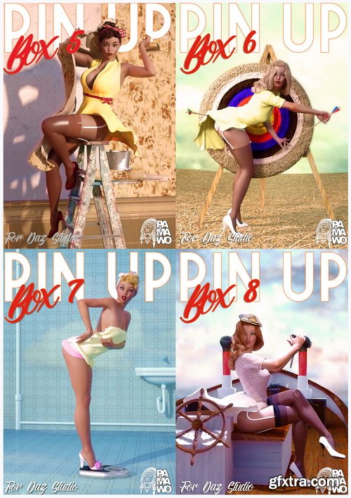 Daz3D - Pin Up Box BUNDLE for DS