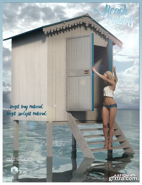 Daz3D - Beach Cabins