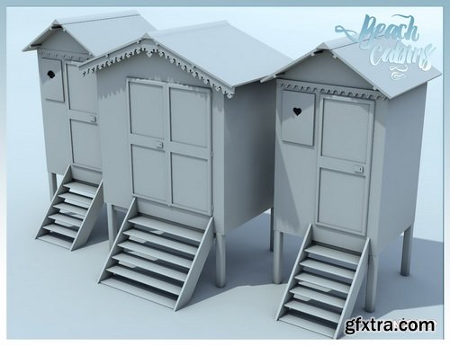 Daz3D - Beach Cabins