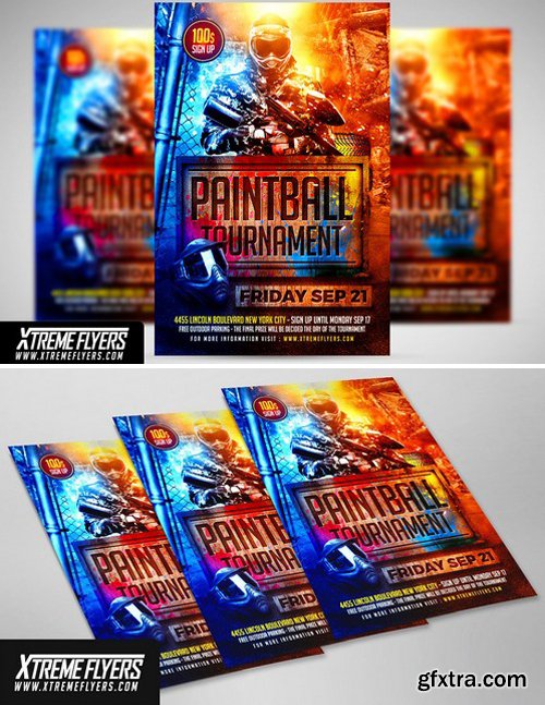 CM - Paintball Flyer Template 2430367