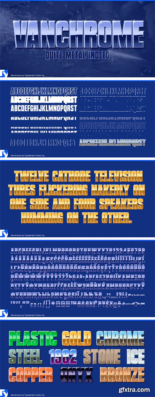 Vanchrome Font Family