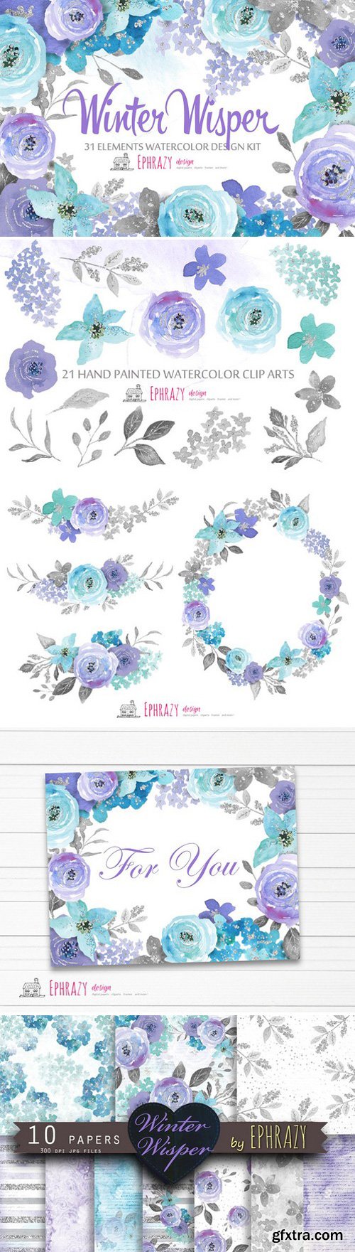 CM - Floral watercolor clipart 1566761