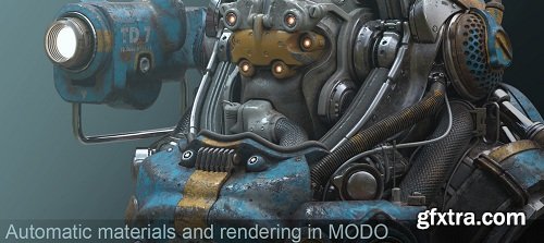 Automatic materials and Rendering in Modo