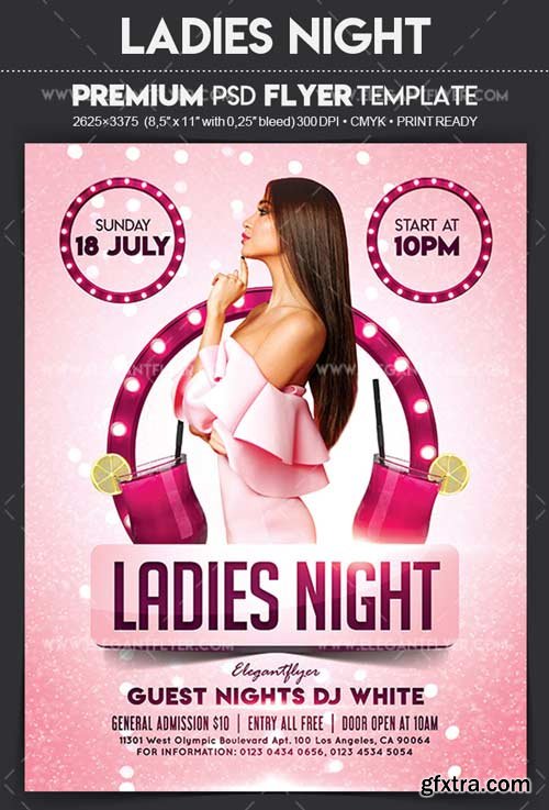 Ladies Night V11 2018 Flyer PSD Template