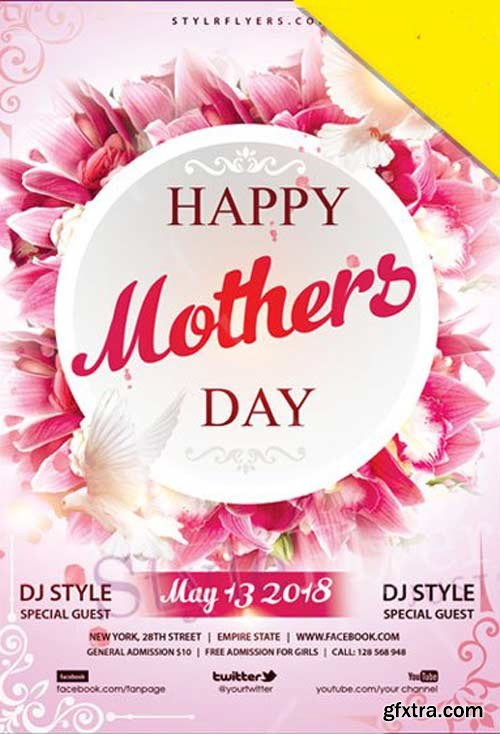 Mothers Day V14 2018 Flyer PSD