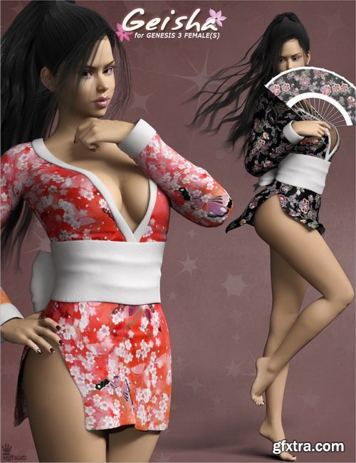 Daz3D - Geisha for Genesis 3 Females