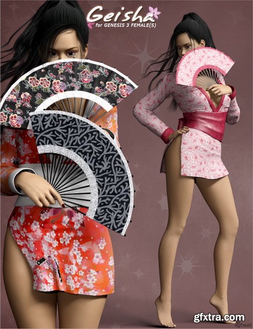 Daz3D - Geisha for Genesis 3 Females