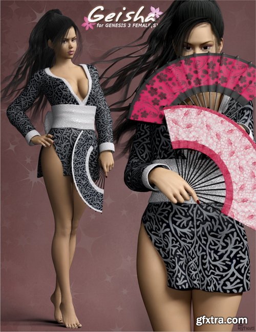 Daz3D - Geisha for Genesis 3 Females