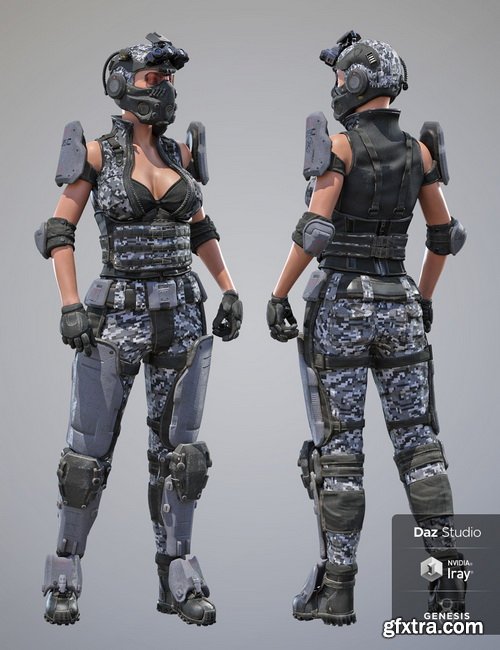 Daz3D - Tactical Assault Outfit Texture Expansion Pack