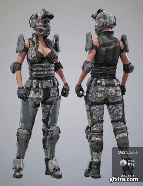 Daz3D - Tactical Assault Outfit Texture Expansion Pack