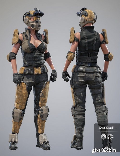 Daz3D - Tactical Assault Outfit Texture Expansion Pack