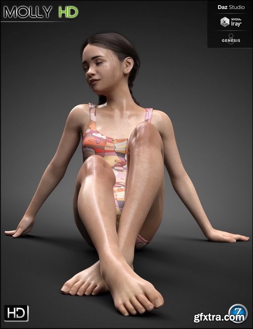 Daz3D - Molly HD for Genesis 8 Female