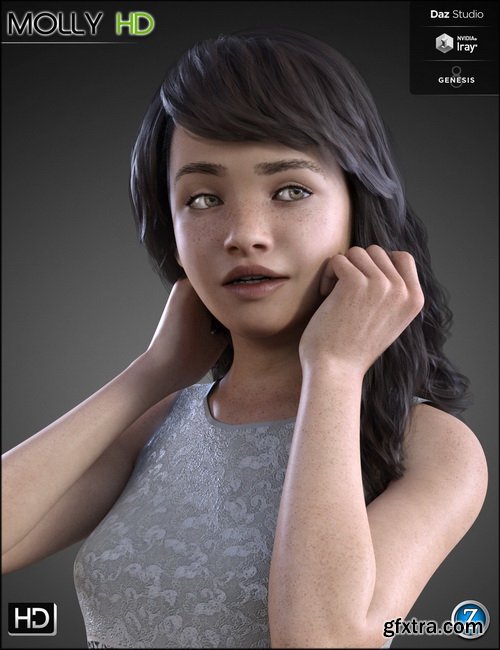 Daz3D - Molly HD for Genesis 8 Female