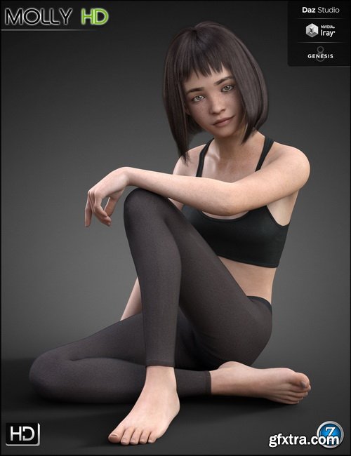 Daz3D - Molly HD for Genesis 8 Female