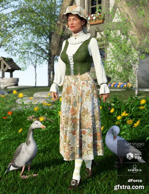 Daz3D - dForce Mother Goose Outfit Textures