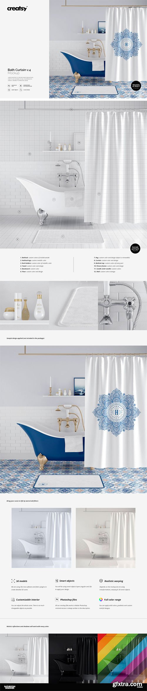 CM - Bath Curtain Mockup 4 2448895