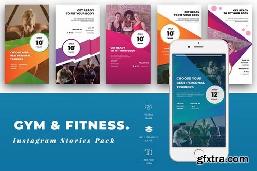 Gym Instagram Stories Template