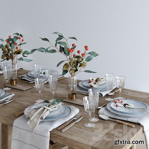 3dsky - Tableware Rustic