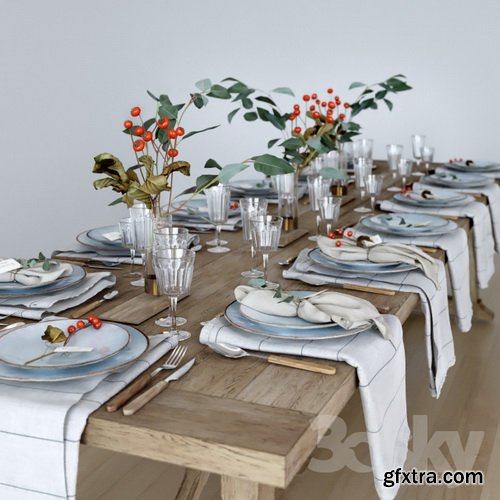 3dsky - Tableware Rustic