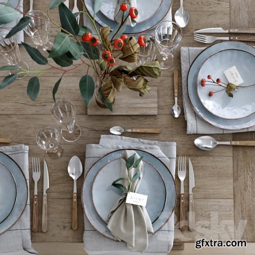 3dsky - Tableware Rustic