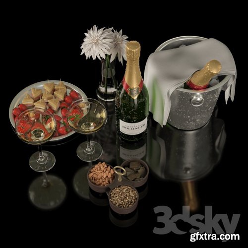 3dsky - Bollinger Champagne Set