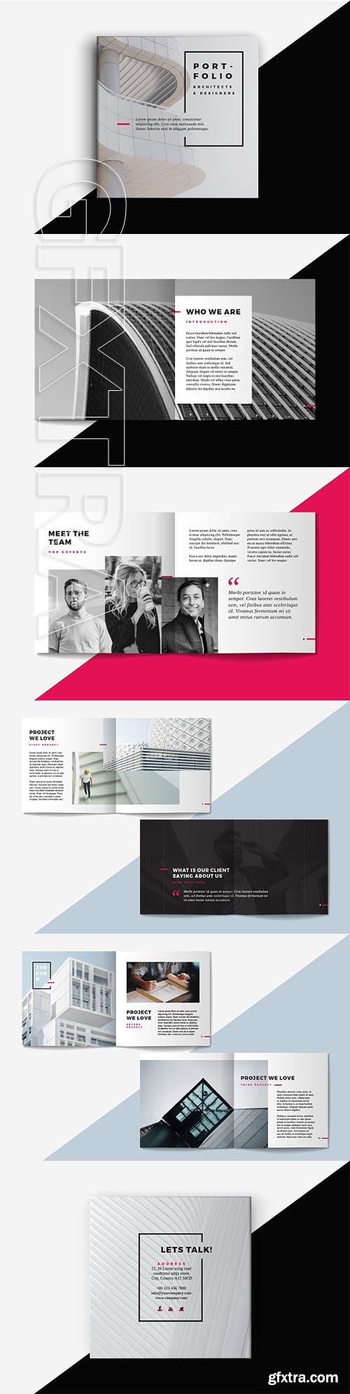 CreativeMarket - Square Portfolio Brochure Template 2414465