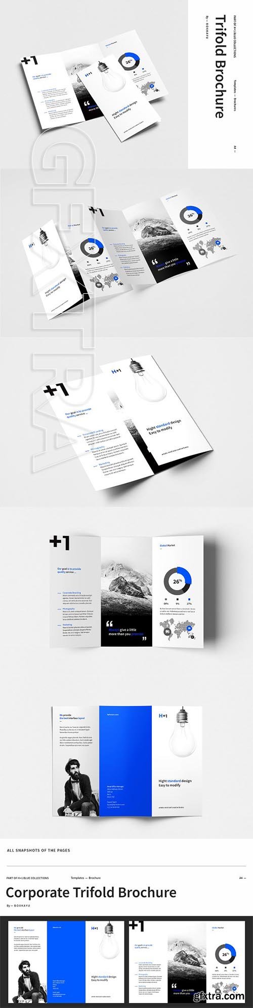 CreativeMarket - Corporate Trifold Brochure 2414425