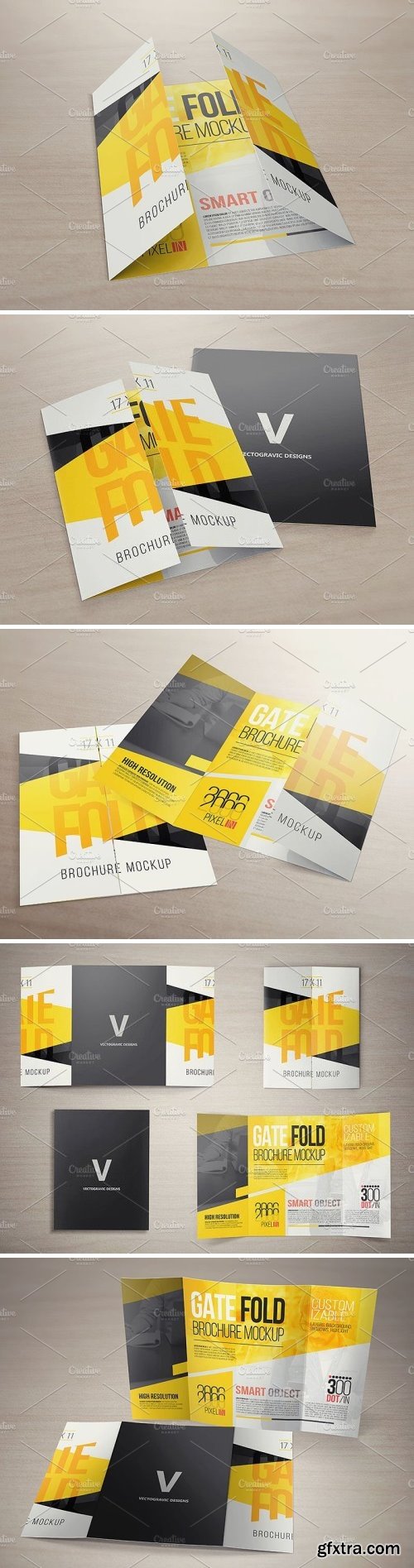 CM - 17 X 11 Gate Fold Brochure Mockups 1591024