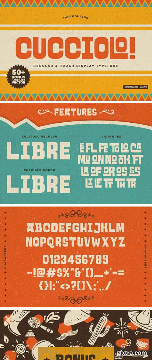 Fontbundles - Cucciolo Typeface + Extras 86800