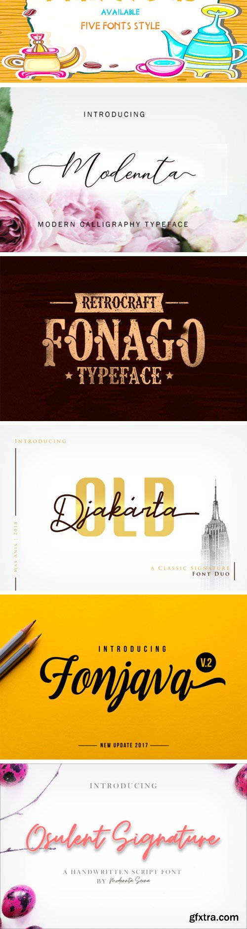 Creativefabrica - 16 Premium Fonts Bundle Vol. 2