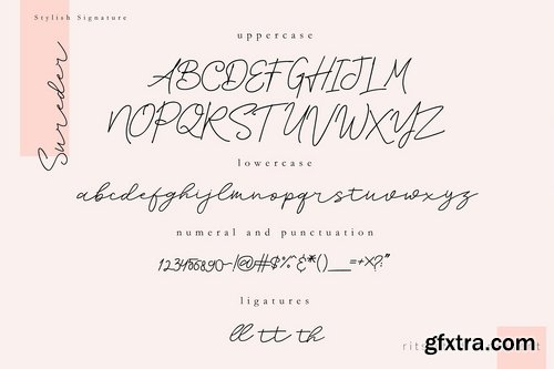 CM - Sureder Stylish Scipt Font 2432194