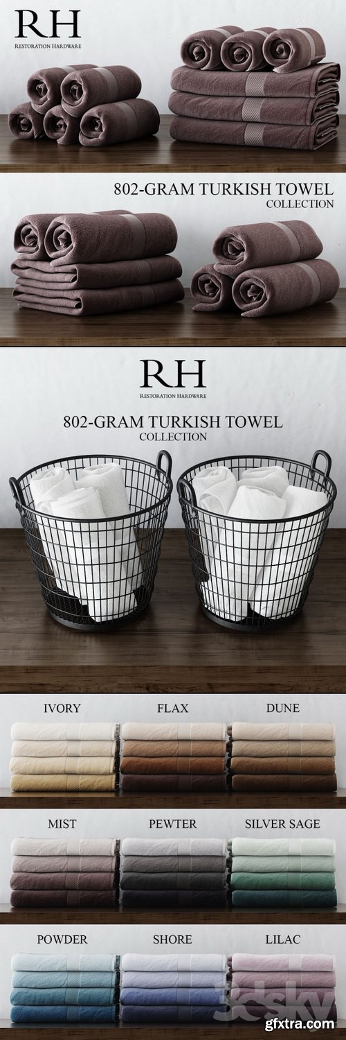 3dsky - RH 802-GRAM TURKISH TOWEL COLLECTION 4