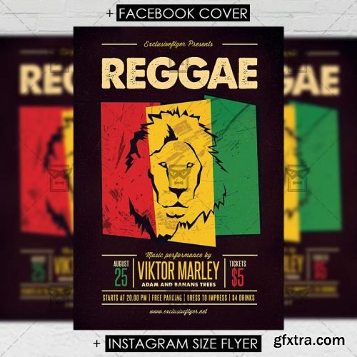 Reggae – Premium A5 Flyer Template