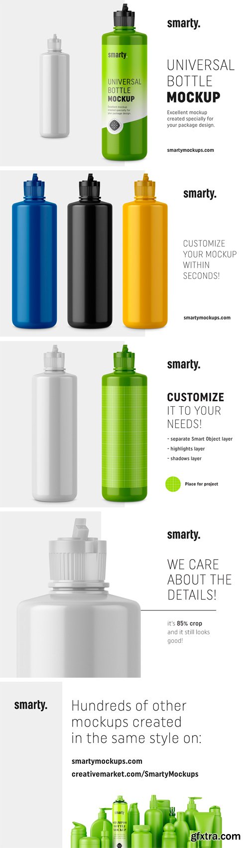 CM - Plastic Glossy Bottle Mockup 2449065