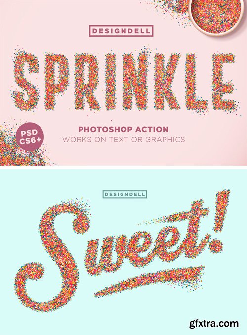 CM - Sprinkle Photoshop Action 2450214