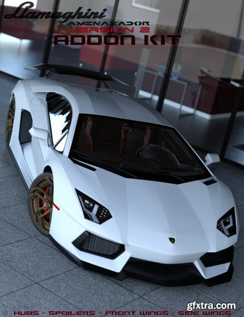 Daz3D - Llamaghini Amenazador Version 2 Addon Kit Roadster