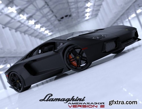 Daz3D - Llamaghini Amenazador Version 2 Addon Kit Roadster