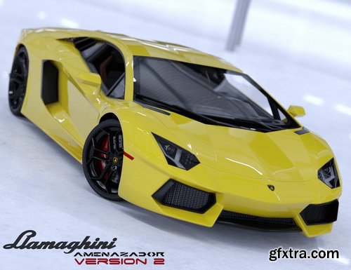 Daz3D - Llamaghini Amenazador Version 2 Addon Kit Roadster