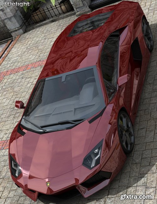 Daz3D - Llamaghini Amenazador Version 2 Addon Kit Roadster