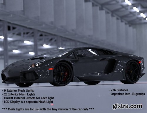 Daz3D - Llamaghini Amenazador Version 2 Addon Kit Roadster