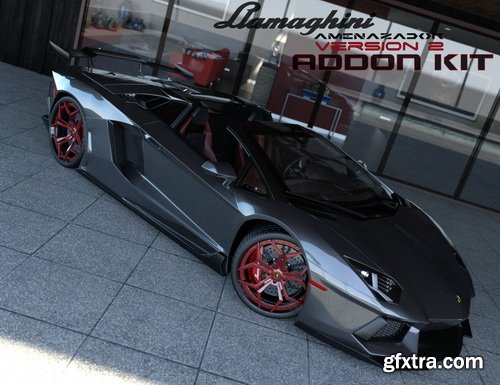 Daz3D - Llamaghini Amenazador Version 2 Addon Kit Roadster