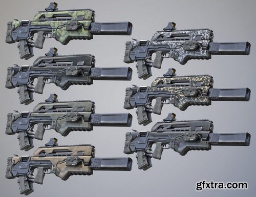 Daz3D - Tactical Assault Rifle & Add-ons for Tactical Assault Outfit