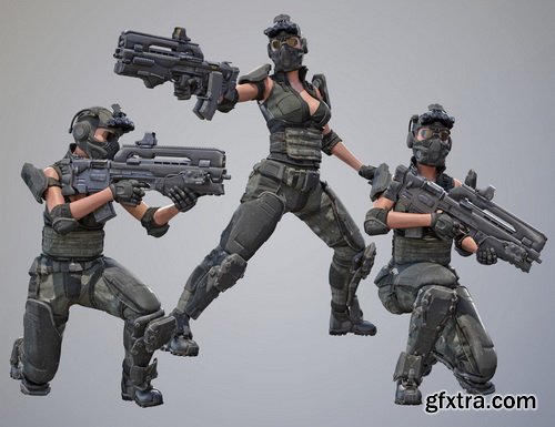 Daz3D - Tactical Assault Rifle & Add-ons for Tactical Assault Outfit