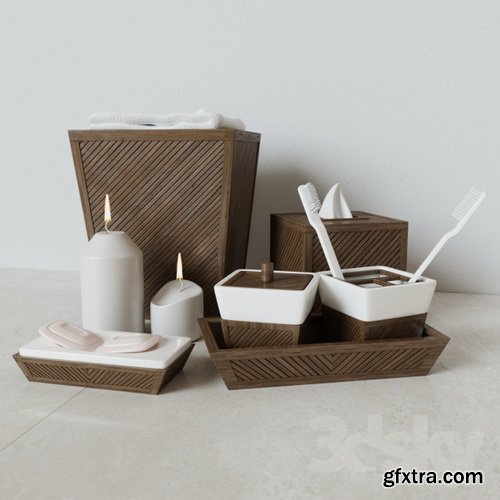 3dsky - Decorative set Creative Bath, Spa Bamboo Collection