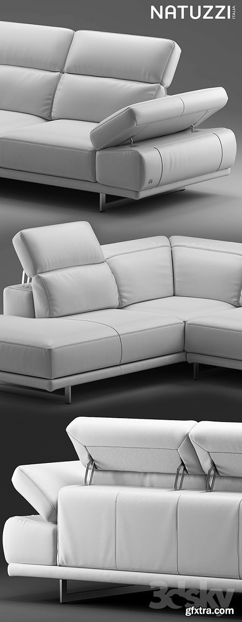 Sofa Natuzzi Borghese 3d Model