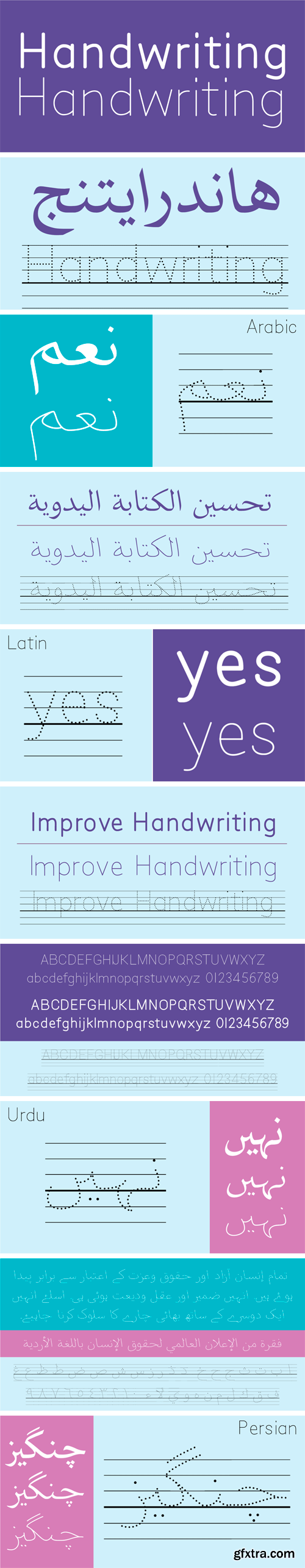 SF Handwriting Font Family