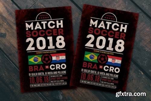 Soccer Match Flyer Poster