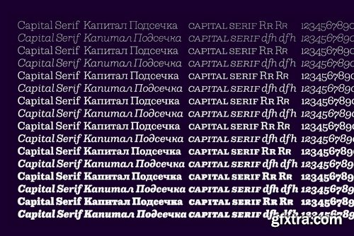 Capital Font Family